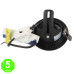 Foco Downlight Led Cob CCT Track Circular 10W Negro UGR 19 Orientable [AL4137GA]