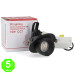 Foco Downlight Led Cob CCT Track Circular 10W Negro UGR 19 Orientable [AL4137GA]