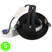 Foco Downlight Led CCT orientable TRACK 15W Negro [AL4139GA]