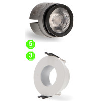 Kit Foco Módulo Arumled COB Aro Maika Driver Lifud 7W [AL43014332LM]