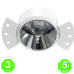 Kit Foco Modulo Arumled COB 7W Aro Integración Manu Driver Lifud [AL43014333LM]