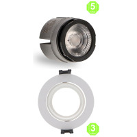 Kit Foco Módulo Arumled COB 7W Aro Orientable Miata Driver Lifud [AL43014337LM]