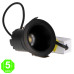 Foco Downlight LED Orientable CCT Cobve Negro 7W [AL4433GA]