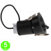 Foco Downlight LED Orientable CCT Cobve Negro 7W [AL4433GA]