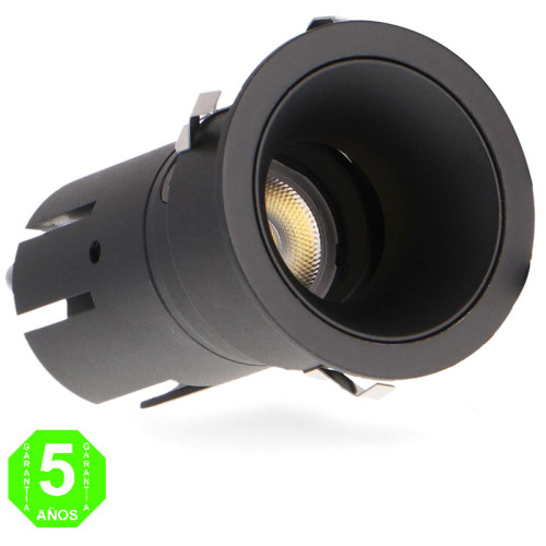 Foco Downlight LED Orientable CCT CobMix Negro 5W [AL4438GA]