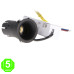 Foco Downlight LED Orientable CCT CobMix Negro 5W [AL4438GA]