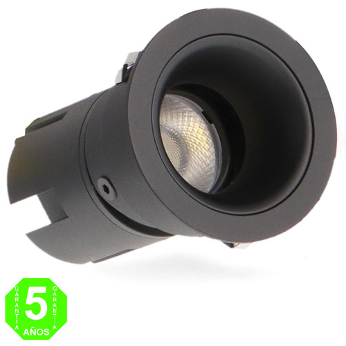 Foco Downlight LED Orientable CCT Cobmix Negro 7W [AL4439GA]