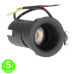 Foco Downlight LED Orientable CCT Cobmix Negro 7W [AL4439GA]