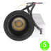 Foco Downlight LED Orientable CCT Cobmix Negro 7W [AL4439GA]