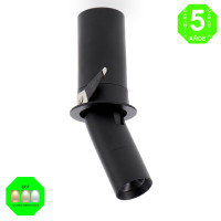 Foco Downlight LED CCT Orientable Mini Tube Round Negro 5W [AL4454GA]