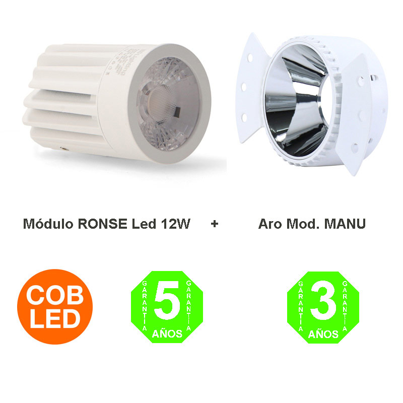 Kit Aro de Integración Manu Foco Módulo Led Ronse 12W Driver Lifud IP20 [ALGA44194333]