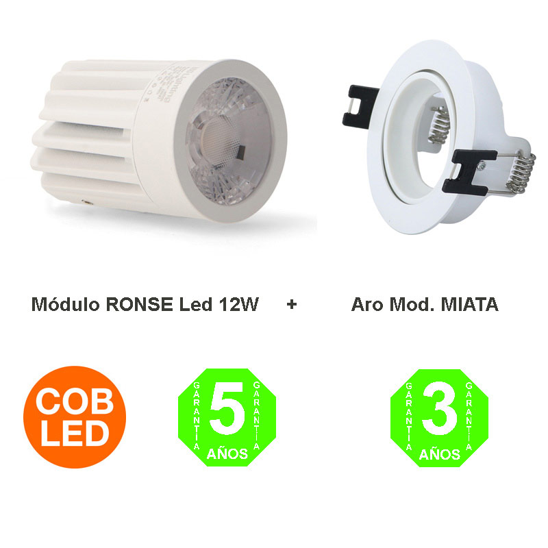 Kit Aro Miata Foco Módulo Led Ronse 12W Driver Lifud IP20 [ALGA44194337]