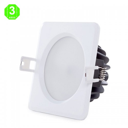 Foco Downlight Led IP65 15W Baños Cocinas Exteriores Corte 92x92mm 50.000H [SL-DLFS04-15W]