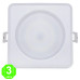 Foco Downlight Led Cuadrado Baños Cocinas Exteriores 15W IP65 [SLDLFS04-15W]