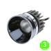 Kit Foco Modulo led CobFix 40W Bridgelux Soporte Superficie Cuadrado Blanco o Negro [AL43047276LM]