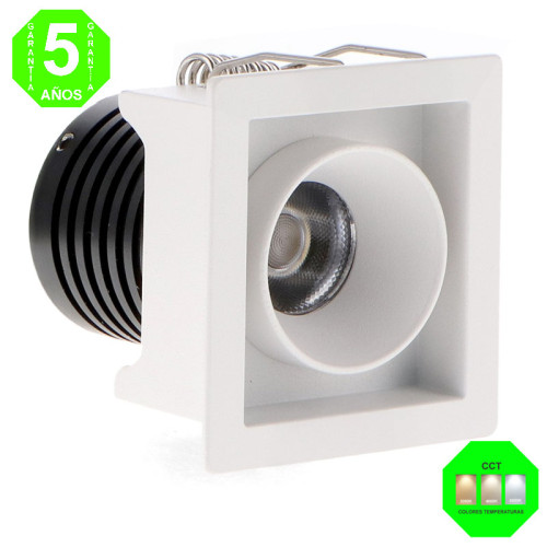 Foco Downlight LED CCT Mini Fix Square Blanco 5W [AL4445GA]