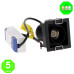 Foco Downlight LED CCT Mini Fix Square Negro 5W [AL4446GA]
