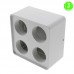 Kit Foco Modulo led 40W Bridgelux Soporte Superficie Cuadrado Blanco o Negro [ALLM43064372]