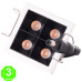 Foco Downlight LED Cuadrado Empotrable 5W PRO [JW5W-M]