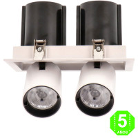 Foco led Doble Orientable Rectangular Tube Square 24W [AL4188GA]