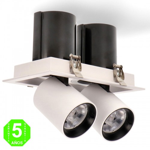Foco led Doble Orientable Rectangular Tube Square 24W [ALGA4188]