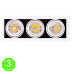 Foco Downlight Cardan LED 36W Empotrable Direccionable [JWCARLED-3x12W]