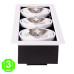 Foco Downlight Cardan LED 36W Empotrable Direccionable [JWCARLED-3x12W]