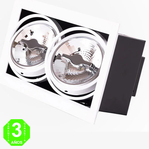 Foco Downlight Cardan LED Direcionable Empotrable 24W [JWCARLED-2x12W] 