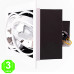 Foco Downlight Cardan LED Direcionable Empotrable 24W [JWCARLED-2x12W] 
