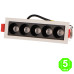 Foco Downlight LED Viena 10W Lineal Rectangular Empotrable [AL3002GA]