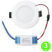 Foco Placa Downlight LED Circular CRISTAL O 6W [GRMB01-6W-O]  
