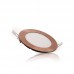 Placa Foco Downlight LED Marco color Bronce 6W Ø Corte 104mm 50.000H [GL-CL-R6N-B]