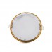 Placa Foco Downlight LED Marco Color Dorado 12W Corte 153mm [GL-CL-R12N-G]