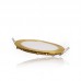 Placa Foco Downlight LED Marco Color Dorado 12W Corte 153mm [GL-CL-R12N-G]