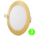 Placa Foco Downlight LED Marco Dorado 12W [GLCLR12N-G]