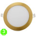 Placa Foco Downlight LED Marco Dorado 12W [GLCLR12N-G]