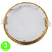 Placa Foco Downlight LED Marco Dorado 12W [GLCLR12N-G]