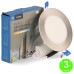 Placa Foco Downlight Led CCT 6W Marco color Níquel Corte110mm [AL5501LM]