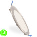 Placa Foco Downlight Led CCT Marco color Níquel 12W [AL5507LM] 