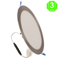 Foco Placa Downlight Led CCT Circular SLIM 20W Níquel [AL5520LM]