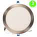 Foco Placa Downlight Led CCT Circular SLIM 20W Níquel [AL5520LM]