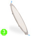 Placa Foco Downlight Led CCT Marco color Níquel 25W Corte 280mm [AL5523LM]