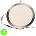 Placa Foco Downlight Led CCT Marco color Níquel 25W Corte 280mm [AL5523LM]