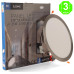 Placa Foco Downlight Led CCT Marco color Níquel 25W Corte 280mm [AL5523LM]