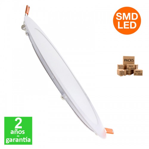 Placa Foco Downlight SLIM 20W 2000Lm IP20 Ø225x10mm Corte 205mm [ALLM5210]