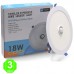 Placa Downlight LED 18W Circular Sensor Detector [ALLM5573]