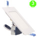 Foco Placa Downlight Led Slim Eco Cuadrado 6W 600Lm Corte 105x105mm [AL5220LM]