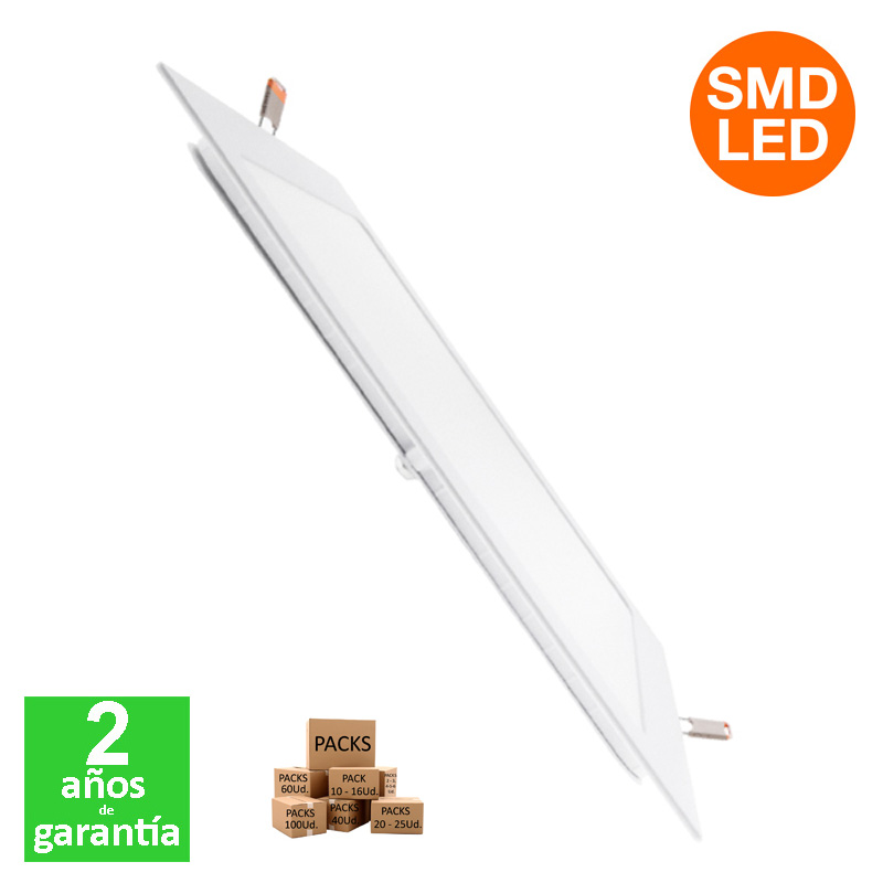 Foco Placa Downlight Led Slim 20W 2000Lm IP20 220mm Corte 205x205mm [ALLM5230]