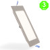 Placa Foco Downlight Led CCT Slim Cuadrado 12W Marco color Níquel [AL5508LM]