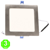 Placa Foco Downlight Led CCT Slim Cuadrado 12W Marco color Níquel [AL5508LM]